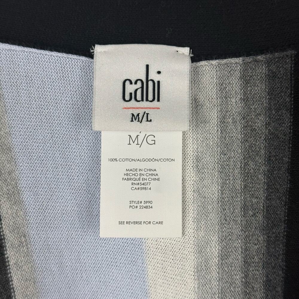 Cabi Multicolor Striped Serape Convertible Poncho Cape 100% Cotton Size M/L - Picture 8 of 9